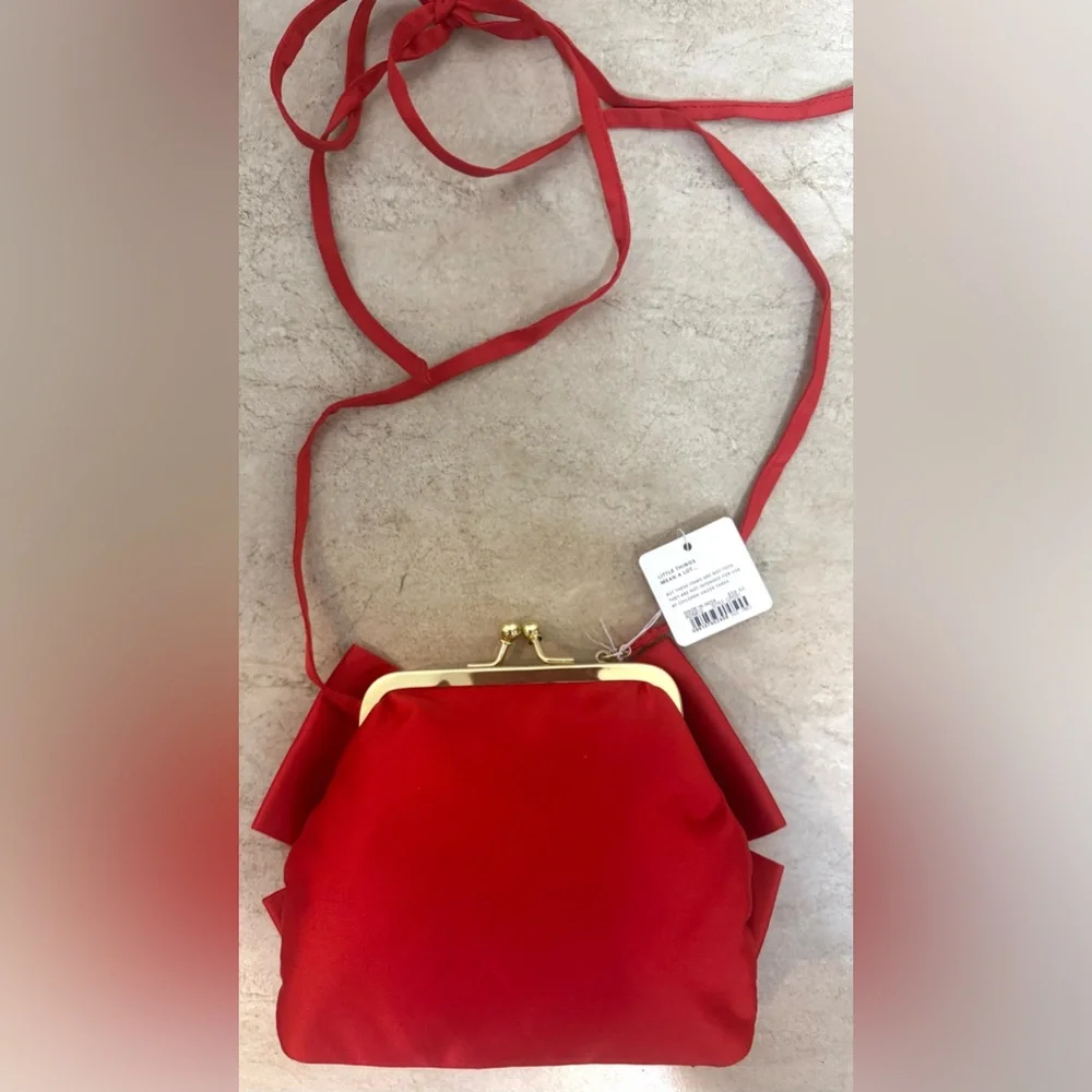 J. Crew Girls' bow satin purse